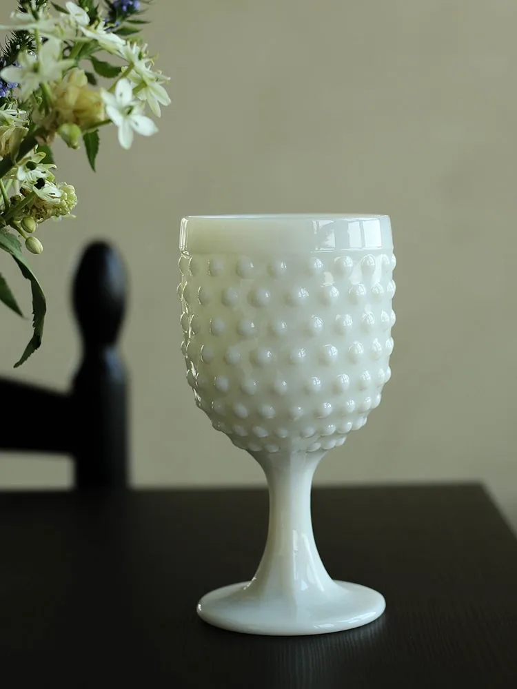 Винтажный редкий основной цвет бокал молочно-белого цвета высокая чашка