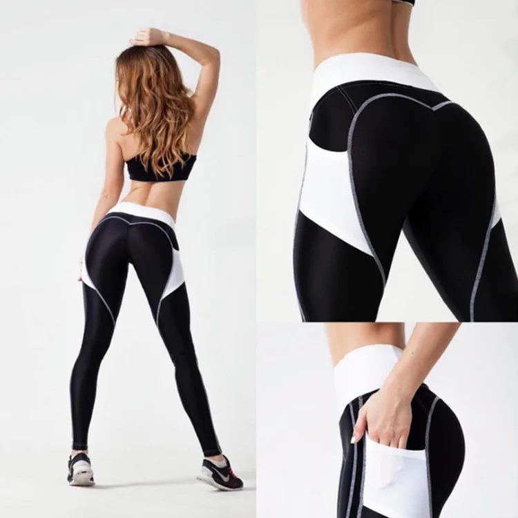 

2021 Yoga Pants With Pockets Women Sport Leggings Workout Running Leggings Stretch High Elastic Gym Tights Women Legging
