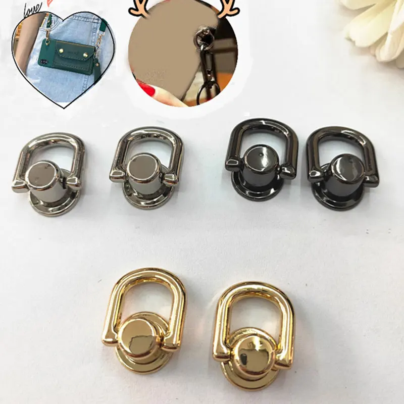 

1Pcs Metal Bag Rivet Nail Buckle Studs Button Handbag Belt Hanger Leather Craft Luggage Bag Buckle Tong Snap Hardware Accessorie