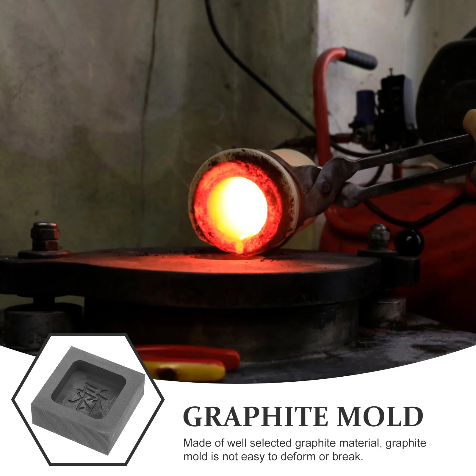 Графитовая форма слова формы цветные металлические для плавления литейный бак