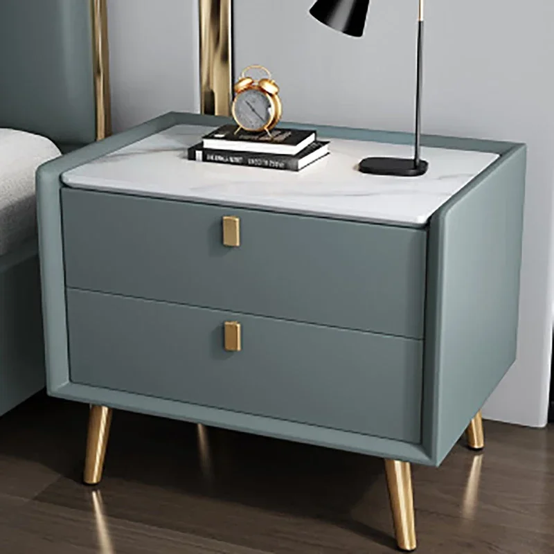 Открытые шкафы стол выдвижной ящик прикроватный столик в скандинавском стиле