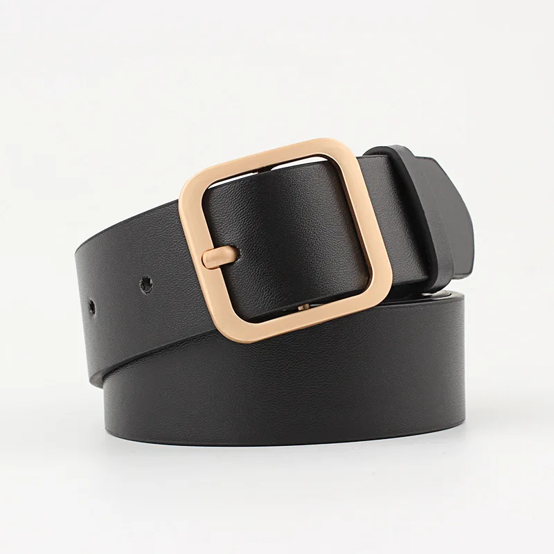 

New Women's Belt Square Buckle Korean Student Fashion Korean Style Trendy Decorative Belt Belt ремень мужской ремень женский