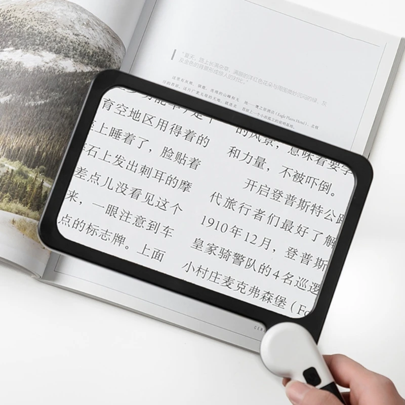 

48 LED Magnifying Glass Light Dimmable Foldable Reading Magnifier Magnification Hand Magnifier Seniors Books Dropshipping