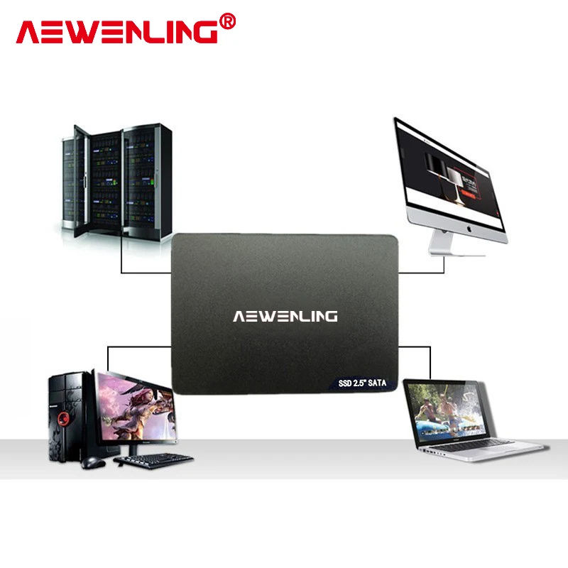 Компьютер SSD 2.5 Высокоскоростной жесткий диск SATA3 64 ГБ 128 256 1 ТБ 512 твердотельный