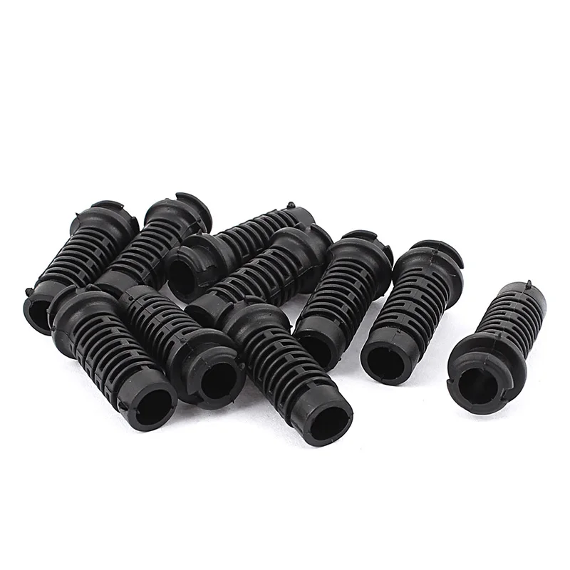 

10pcs Rubber Strain Relief Cord Boot Protector Wire Sleeve Hose 34x9x6mm 27x7x5mm 39x10.5x7.5mm for Cellphone Charger