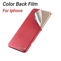 pure color ice film full coverage sticker phone back film for iphone x 8 7 6 6s plus luxury skin paster film on for iphone