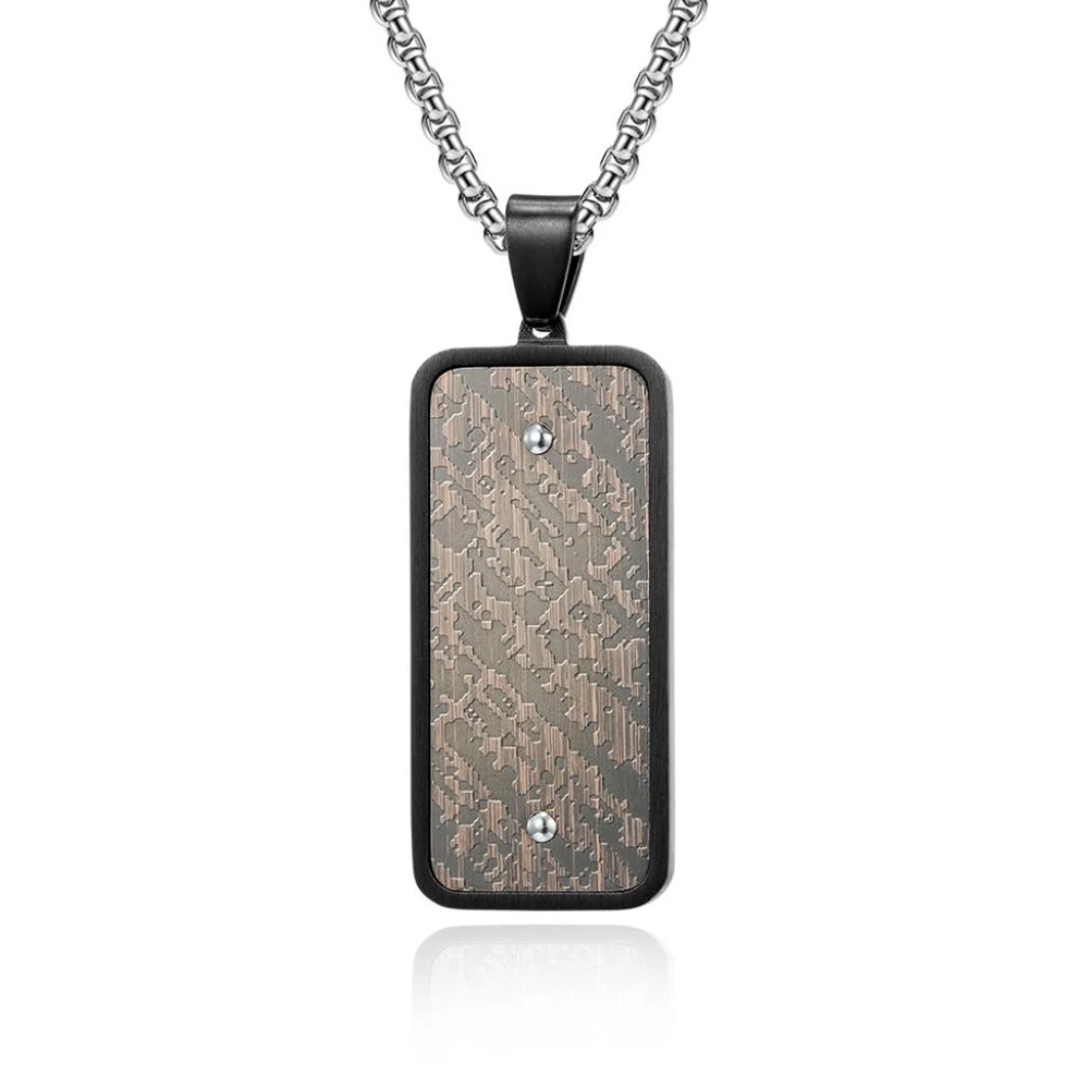 

Stainless Steel Fashion Men Punk Rock Dog Tag Vintage Pendant Necklace Jewelry Gift For Him