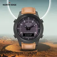 New NORTH EDGE Sports Digital Solar Powered Compass Watches Swim 50m Waterproof Alarm Countdown Stopwatch Smart Watch Sport