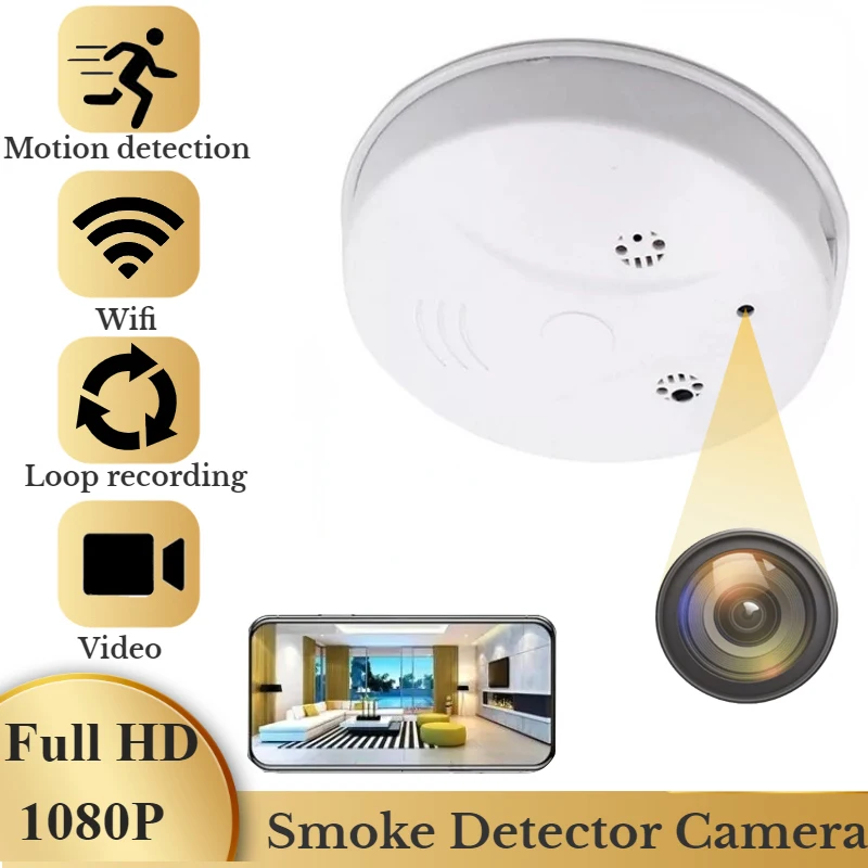

Беспроводная мини-камера с Wi-Fi и датчиком движения, 1080P