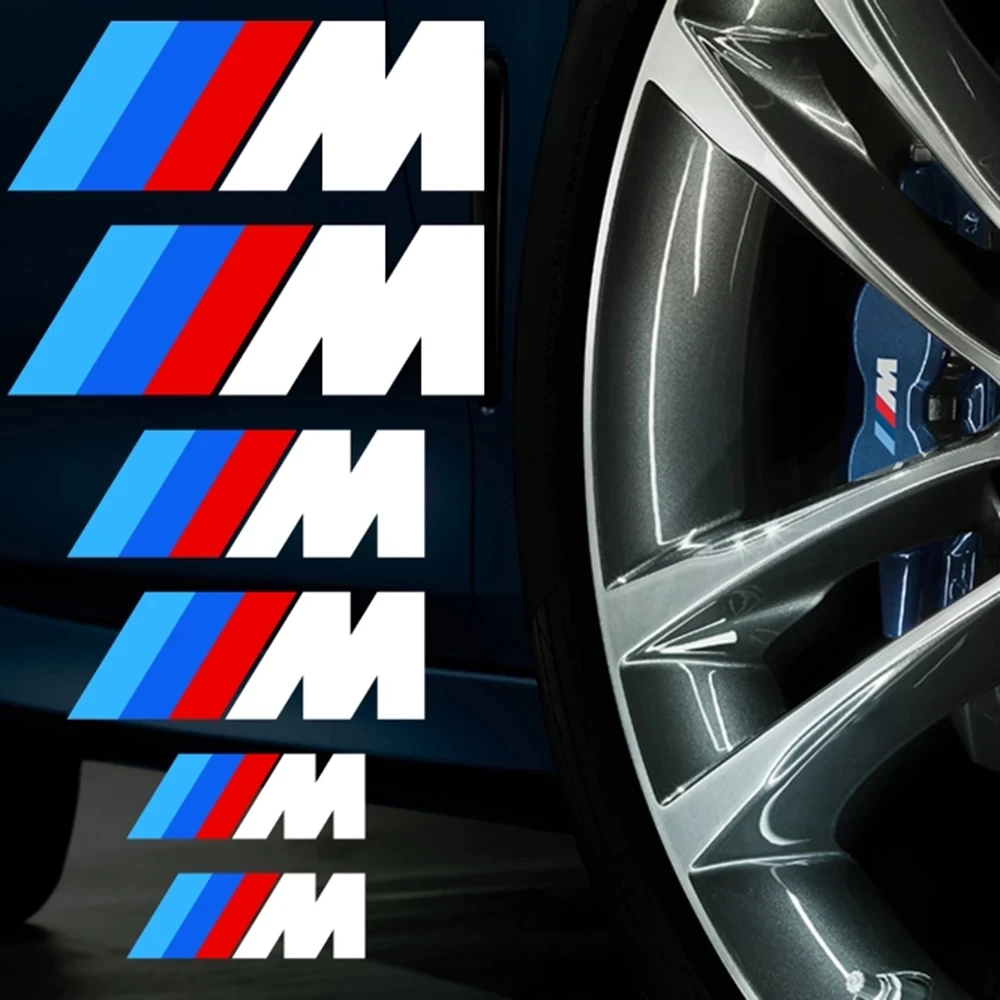 

Наклейка на тормозной суппорт для BMW M E34 E36 E60 E90 E46 E39 E70 F10 F20 F30 X5 X6 X1 M3 M5 M6 F01 F02 E71, 6 шт., аксессуары