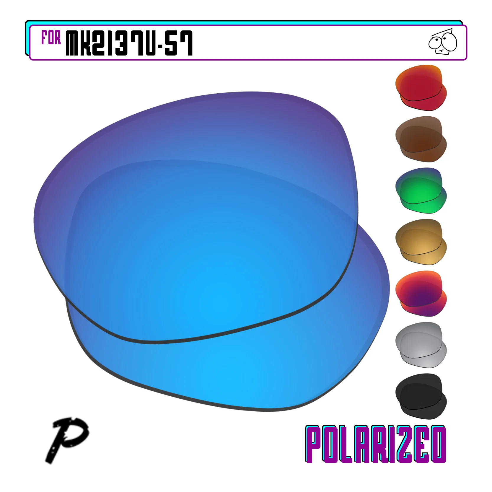 Сменные поляризационные линзы EZReplace совместимые с солнцезащитными очками Michael Kors