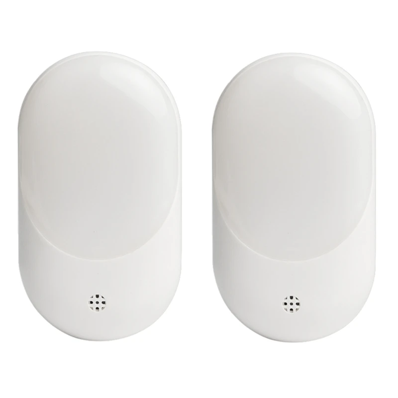 

2PCS LED Sensor Light Plug-In Night Warm White For Children Home Bedroom Bathroom Kitchen Hallway Stairs (EU Plug)