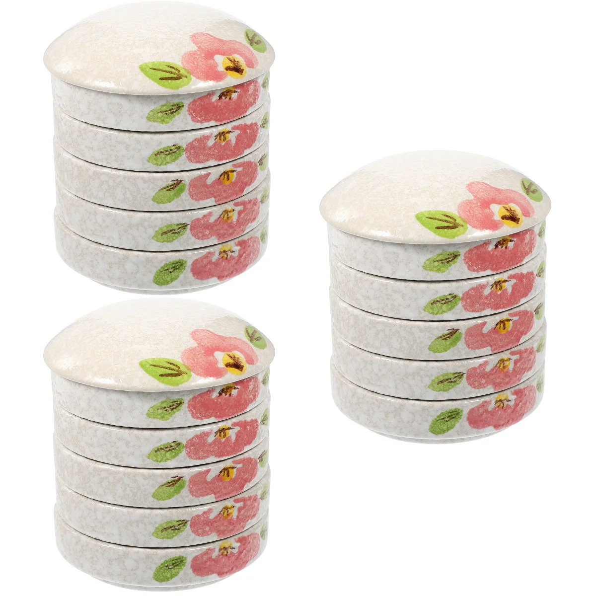 

3 Sets of Watercolor Palettes Ceramic Watercolor Mixing Trays Decorative Color Mixers
