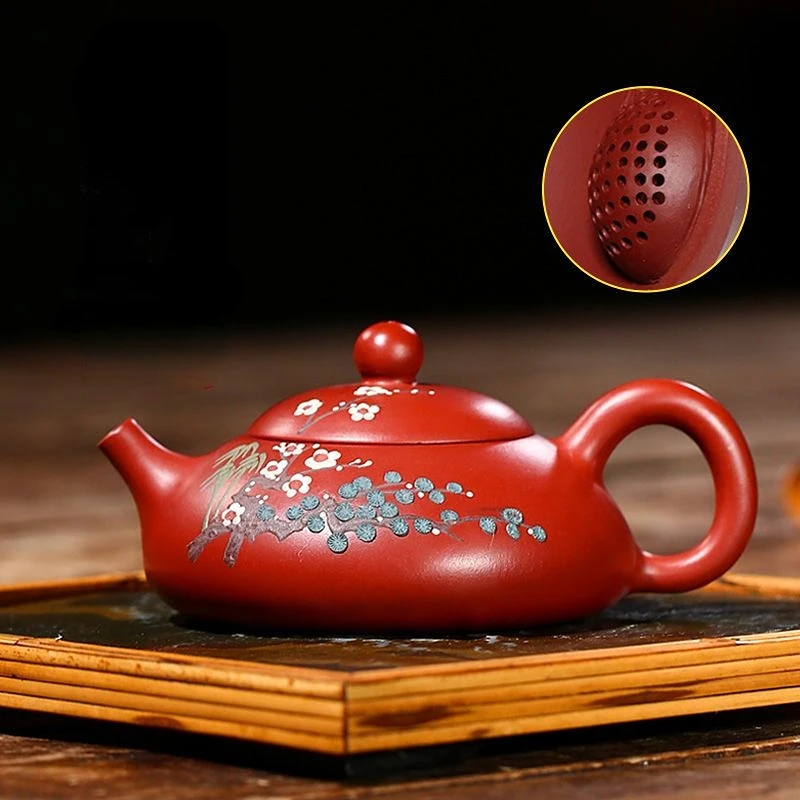 

170ml Small Capacity Chinese Yixing Purple Clay Tea Pot Home Ball Hole Filter Kettle Tea Sets Gifts