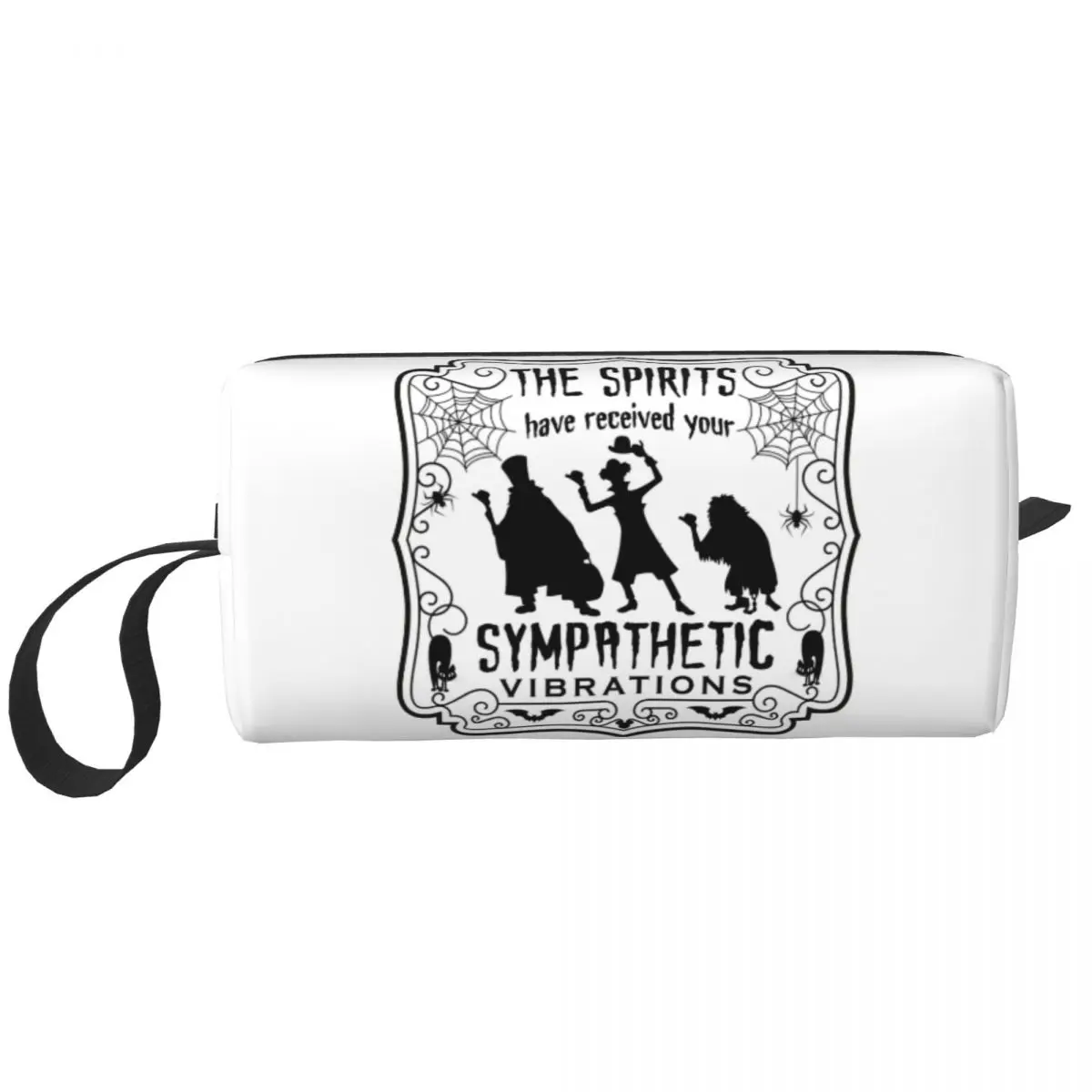 

Cute Haunted Mansion Travel Toiletry Bag for Women Halloween Grim Grinning Ghost Cosmetic Makeup Bag Beauty Storage Dopp Kit Box