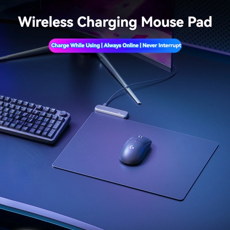 Игровой коврик для мыши с беспроводной зарядкой GPW G502 G703 G903 улучшенный гладкой