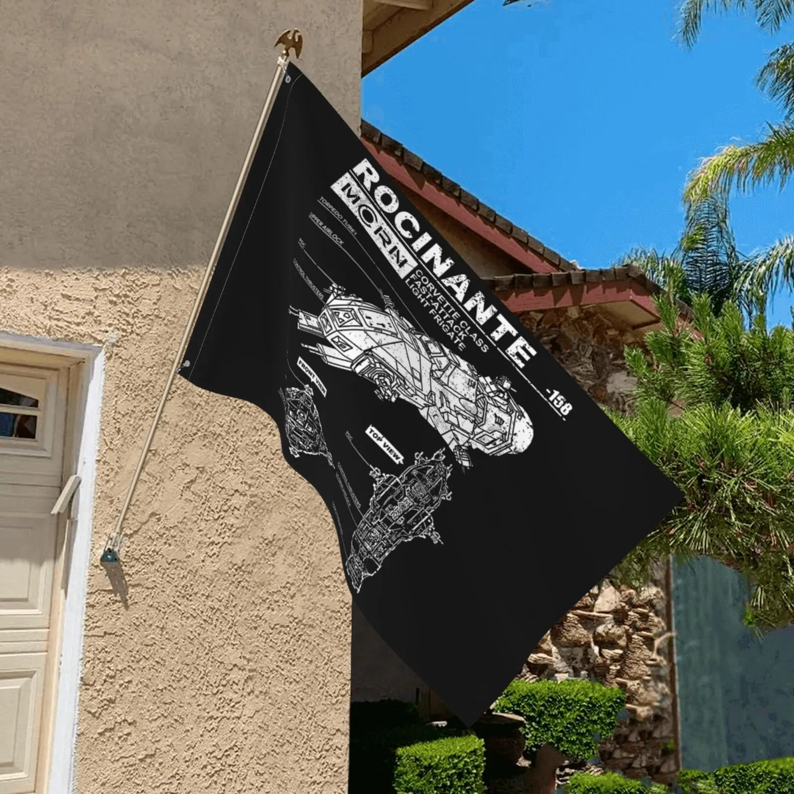 Rocinante Specs The Expanse Flag Banner Grommets National Birthday Decoration Art Decor Promotion | Flags
