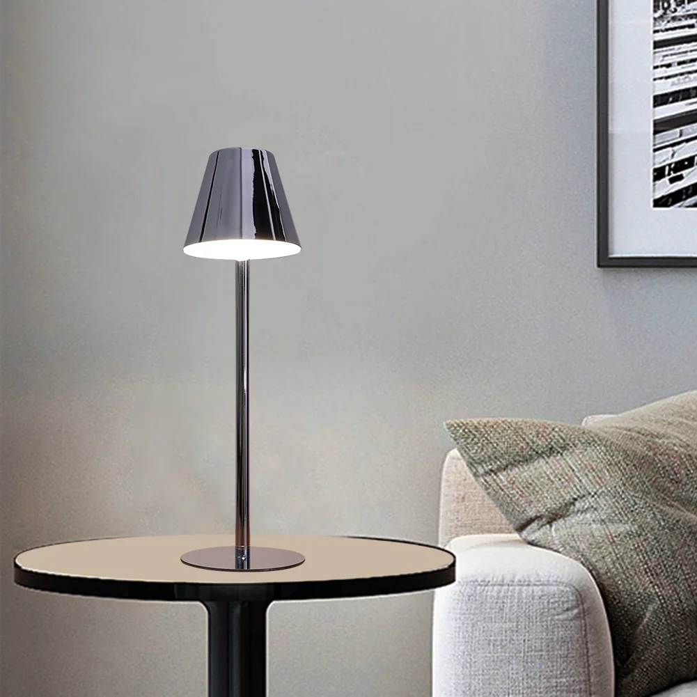 

Rechargeable Desk Lamp Touch Dimming Metal Table Lamps for Bar Cafe Home Room