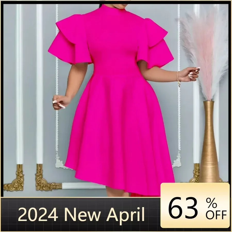 S-3XL Африканские вечерние платья для женщин летняя мода 2024 африканское платье