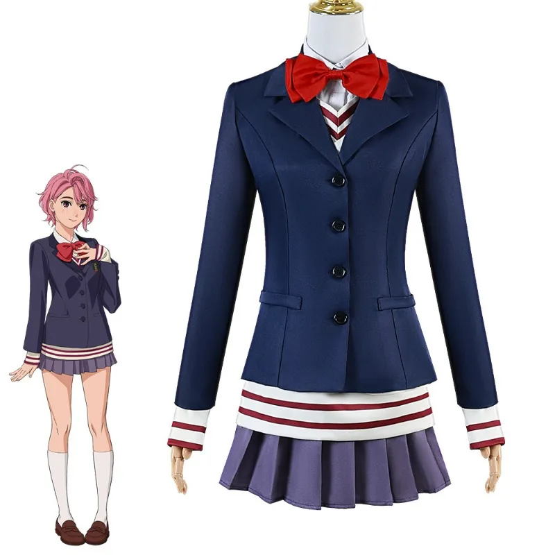 DAN DA Momo Ayase Косплей Костюм Аниме Хирабиро Айра Одежда полный комплект школьная