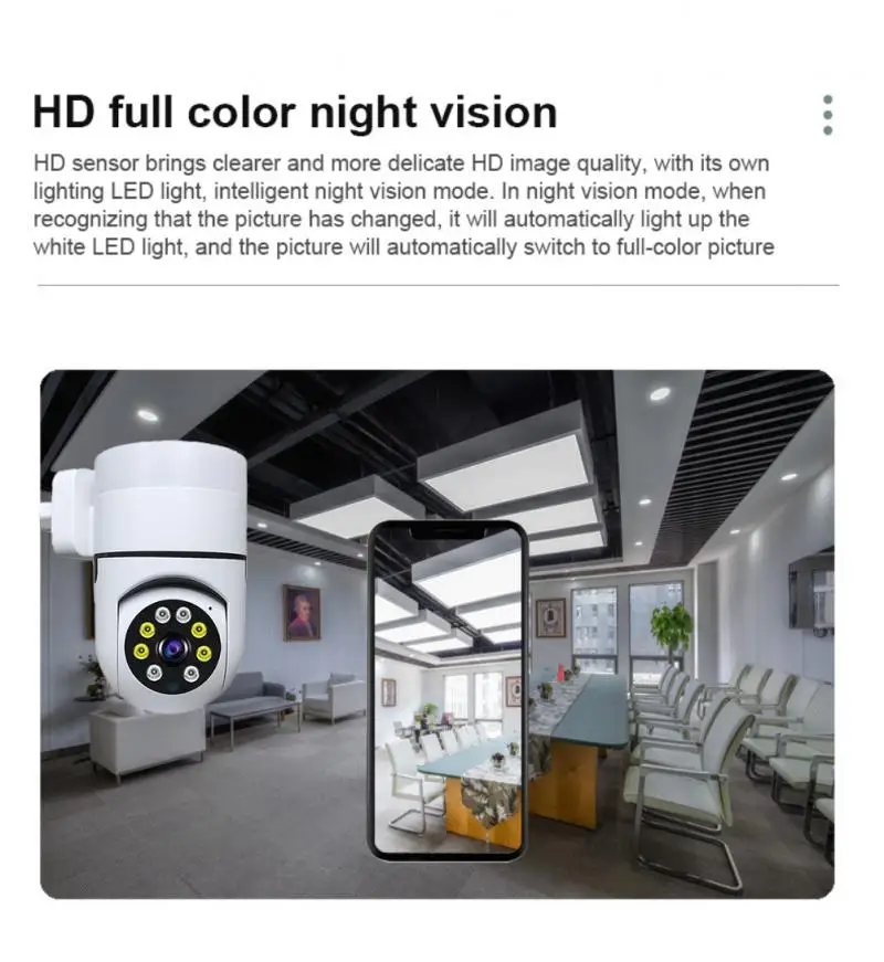 Wi-Fi IP-камера V380 Pro с поворотом на 360 градусов 1080P HD 2 4 ГГц |