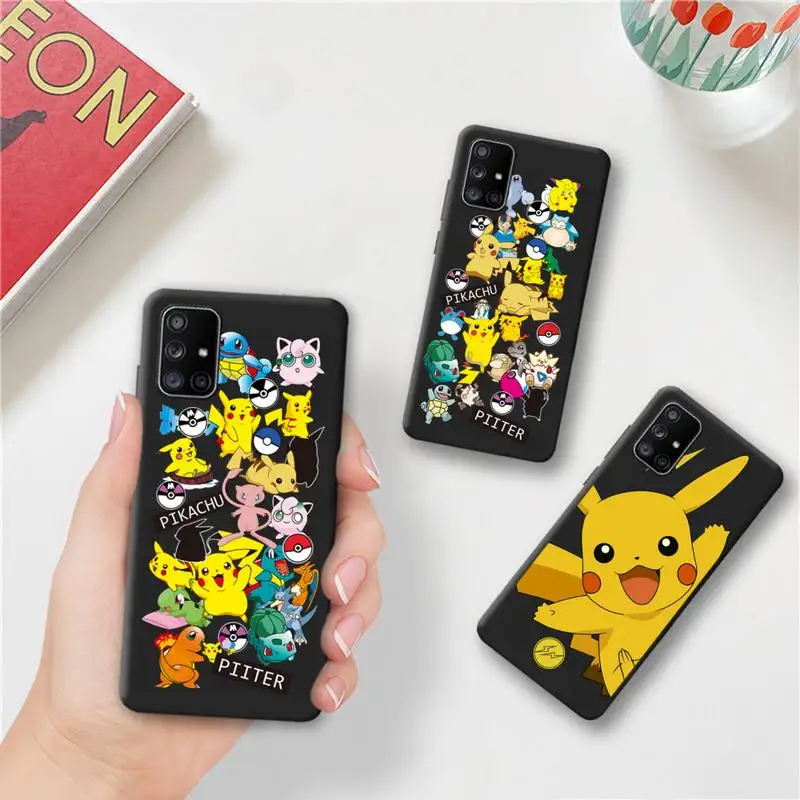 

Bandai Pokemon Pocket Monster Pikachu Phone Case For Samsung Galaxy A52 A21S A02S A12 A31 A81 A10 A30 A32 A50 A80 A71 A51 5G