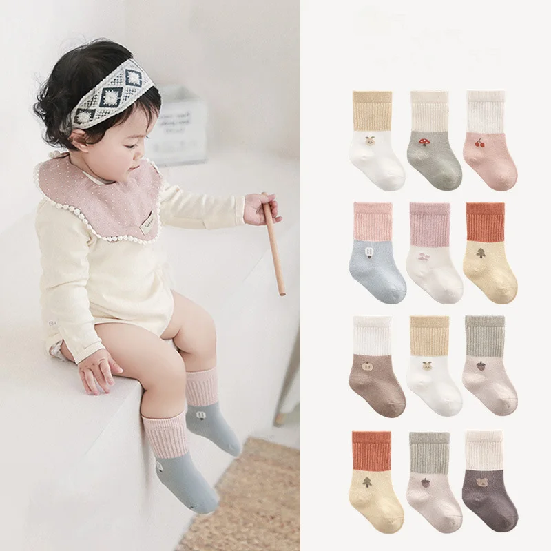 

MILANCEL 2023 Spring Baby Socks Cute Cartoon Boys Sock 3 Pairs a Lot Toddler Sock