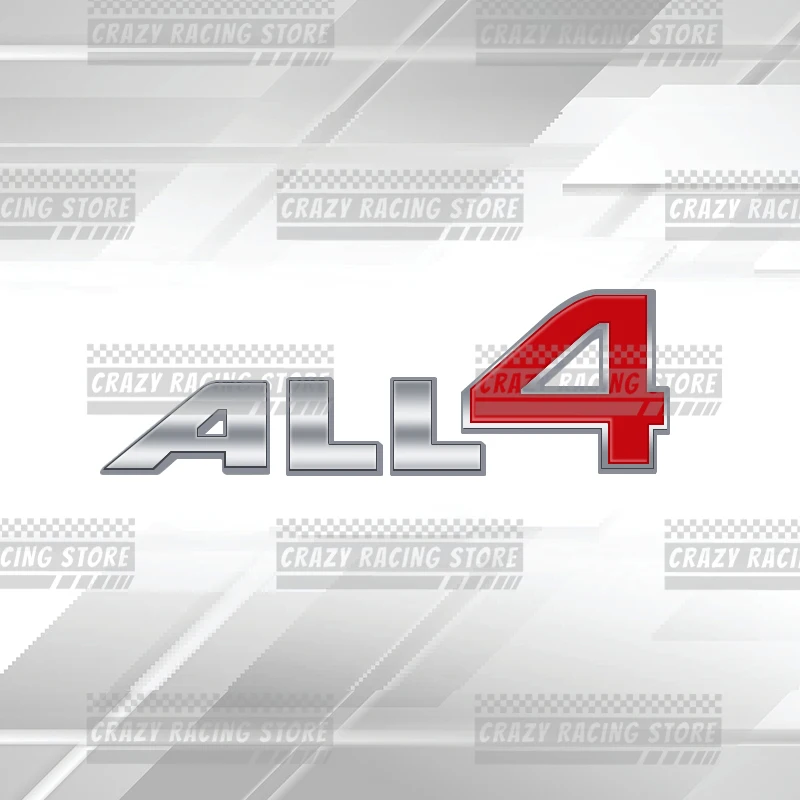 Автомобильные Значки ALL 4, Эмблема багажника, металлические наклейки, наклейки на корпус, Буквенный декор для Mini Cooper S R55 R56 R57 R58 R59 R60 R61 F54 F55 F56