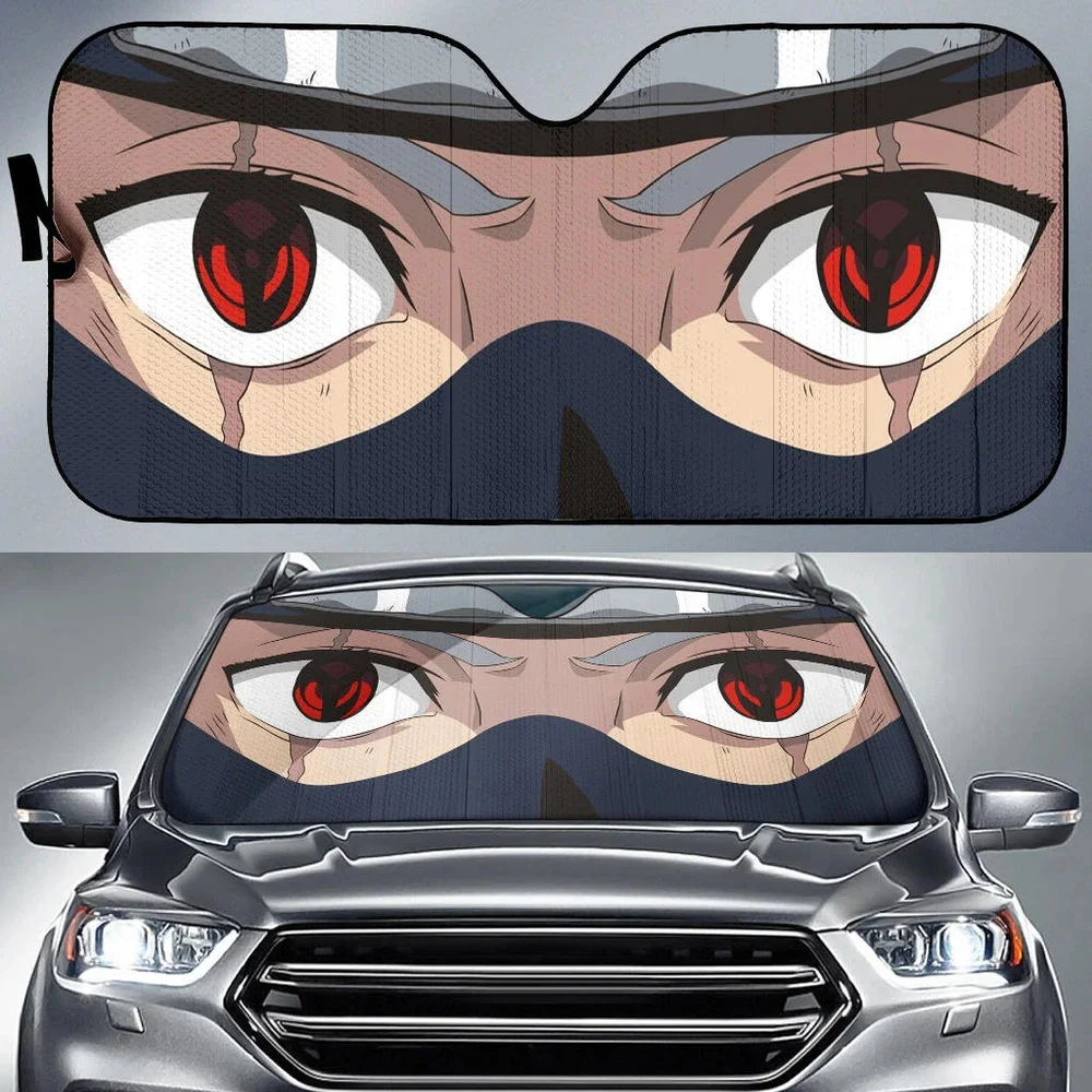 

Популярные японские аниме глаза брендовый дизайн Универсальные солнцезащитные оттенки на лобовое стекло стильный моющийся солнцезащитный козырек для лобового стекла автомобиля
