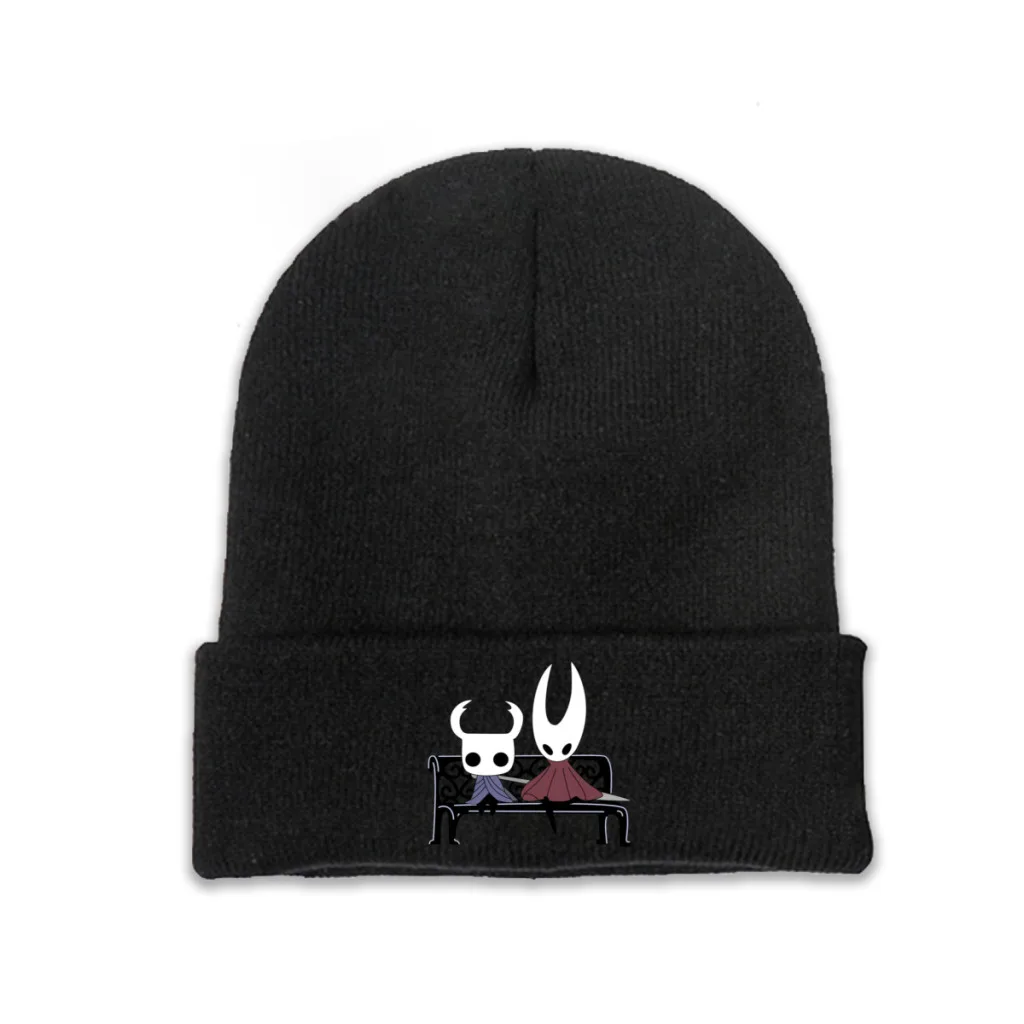 Hollow Knight Pale King Game Skullies Beanies Caps Protagonists Knitted Winter Warm Bonnet Hats Unisex Ski Cap