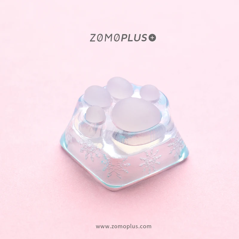 

ZOMO original design cute and cute 3D printing Tiffany Tiffany cherry resin personality cat paw keycap