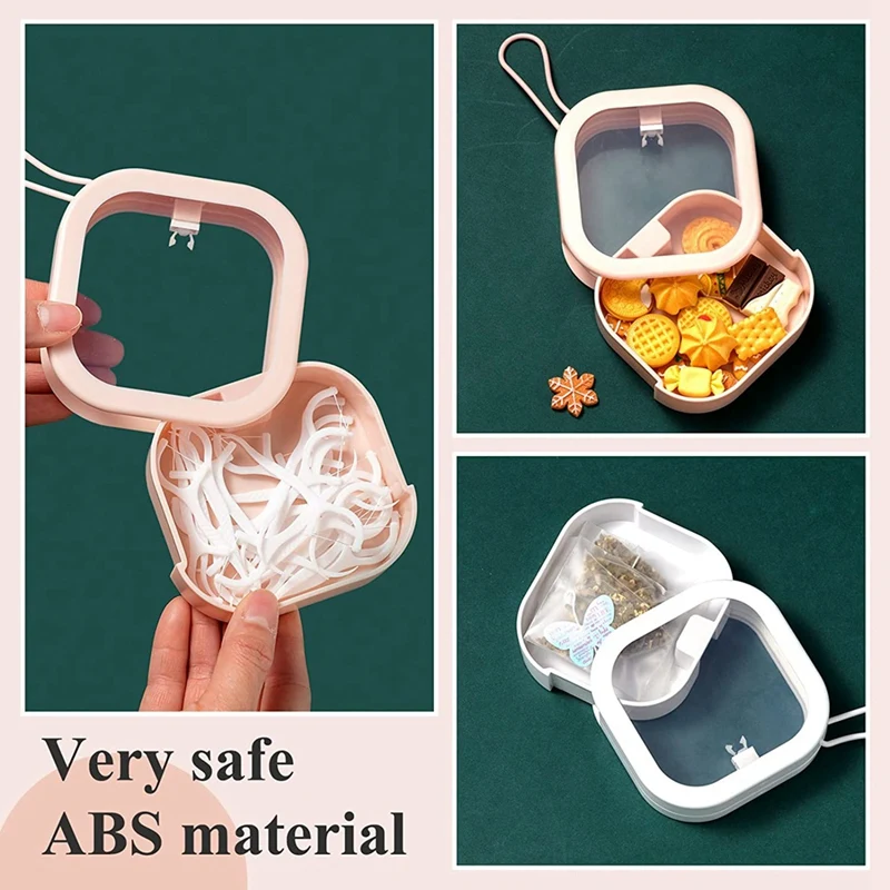 6 шт. диспенсер для завязывания волос портативный держатель путешествий ватных