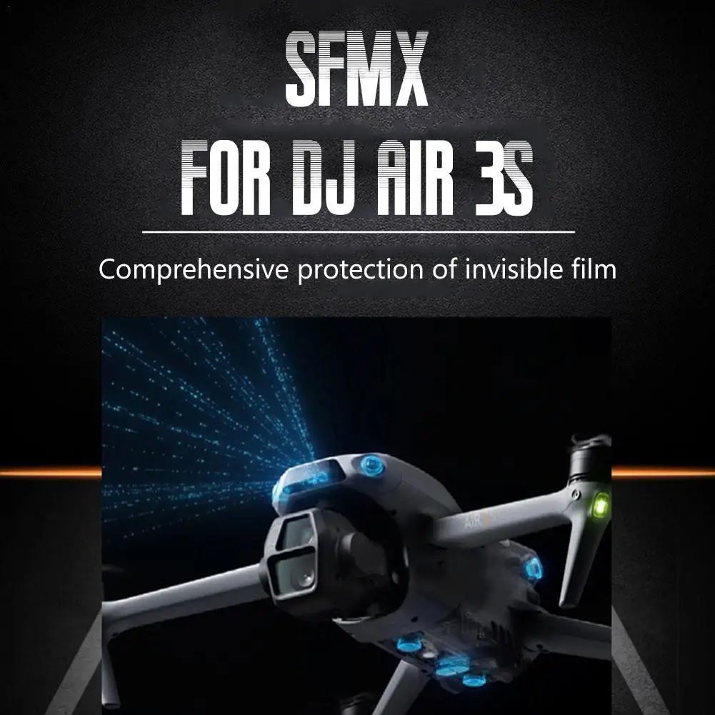 Датчик объектива дрона + защитная пленка для подходит DJI AIR 3S HD взрывозащищенная