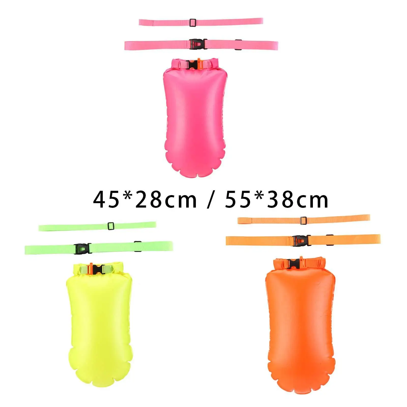 

Inflatable Swim Buoy Waterproof Storage Bag High Visible Open Water Swimming Float for Outdoor Camping Fishing Hiking Surfing