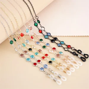 New Fashion Colorful Water Drill Hanging Neck Anti-Lost Glasses Chain Pai Ximei Mask Holder Lanyard  in India