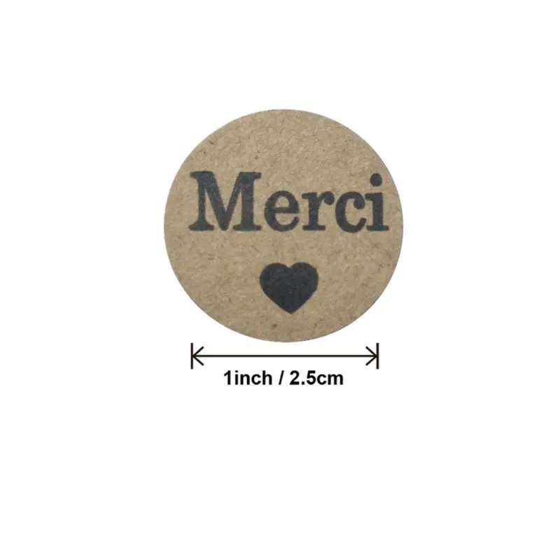 шт. французские наклейки спасибо Merci для выпечки скрапбукинга