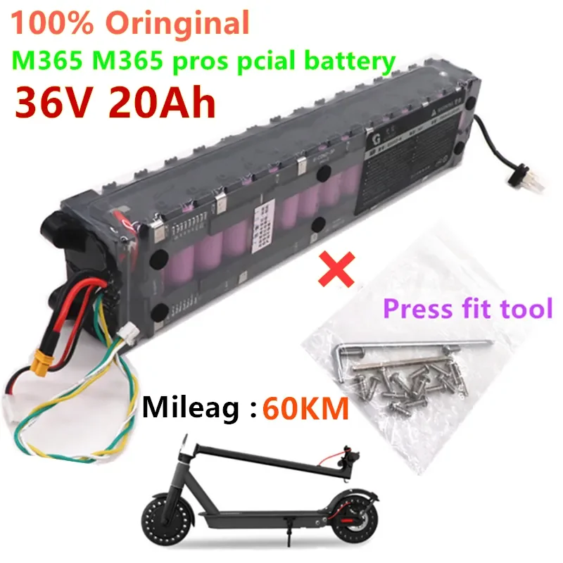 

100% Original 36V 20Ah for Xiaomim356 Special Battery Pack 36V Battery Pack 20000mAh Installation 60km + Media Adjustment Tool