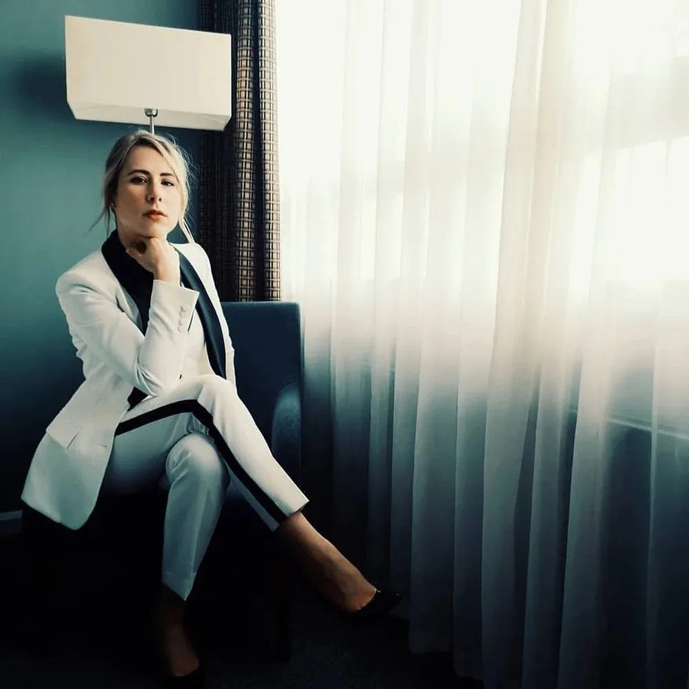 Women's business office suit Slim fitting wedding Tailcoat formal suit bride dress (jacket+vest+trousers)