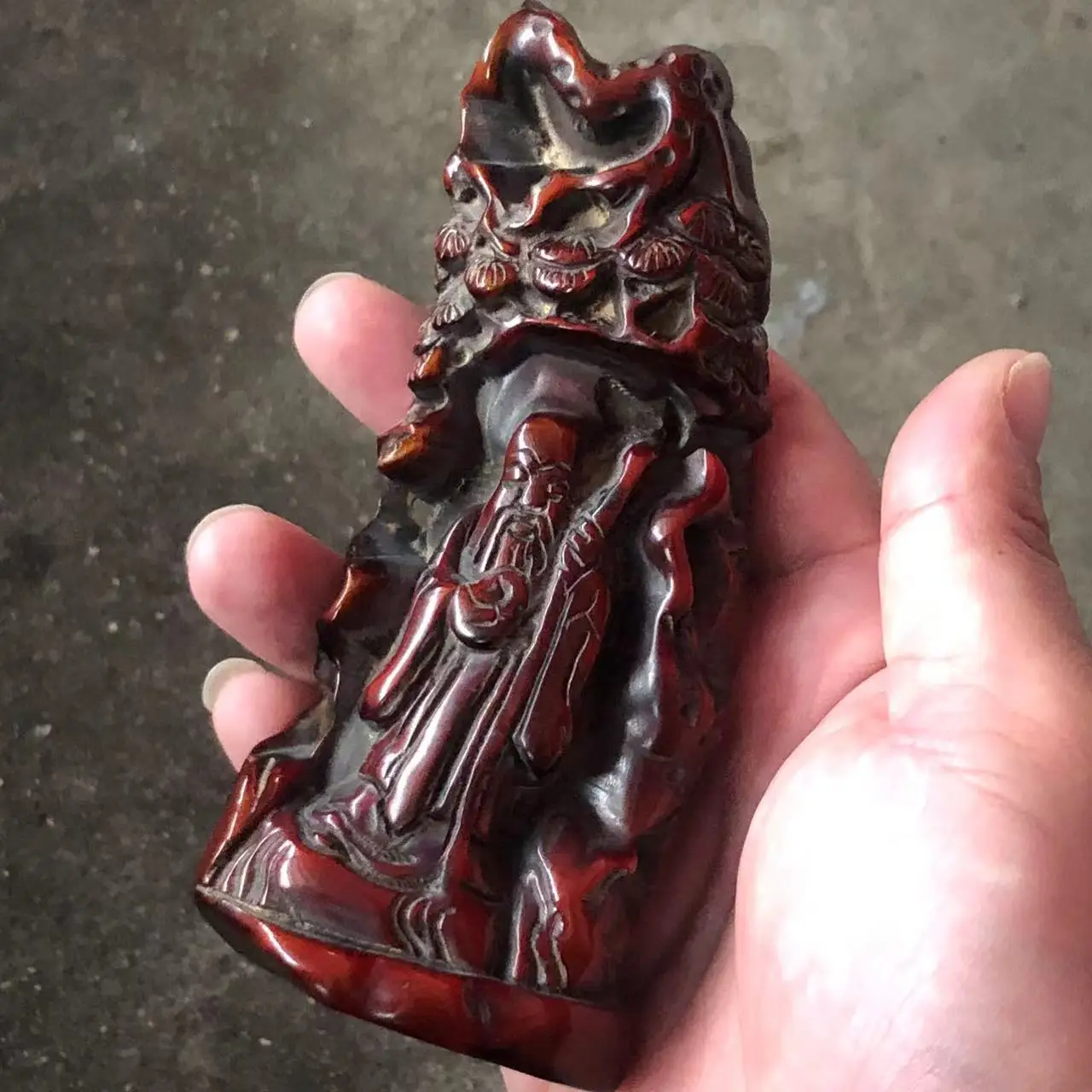 Старинные небольшие декоративные предметы, резьба по дереву Ruyi Shouxing, национальная и развлекательная резьба