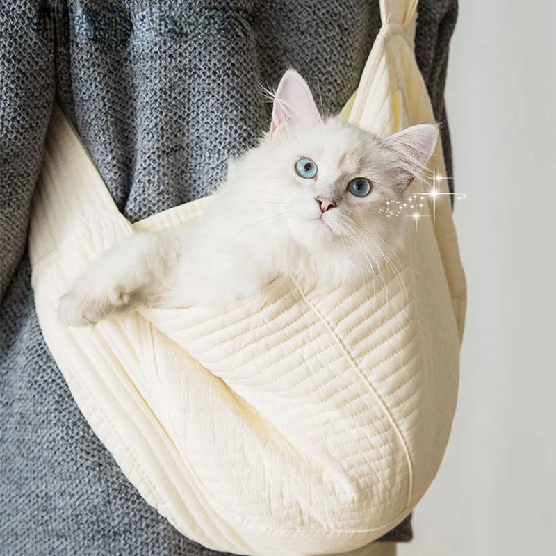 

Portable Cat Bag Canvas Outdoor Inclined Shoulder Bag Puppy Carrier Cat Backpack Small Dog Handbag Kitten Cage Pet Accessories