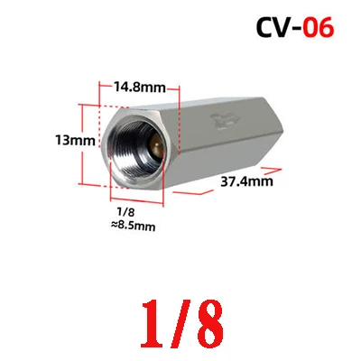 

Латунный пневматический обратный клапан 1/8 1/4 3/8 1/2 3/4BSP