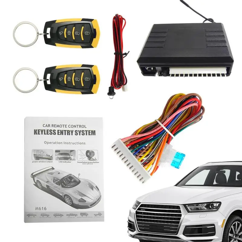 

Universal Car Alarm System Auto Door Remote Central Control Lock Locking Keyless Entry System LED Indicate Main Control Unit