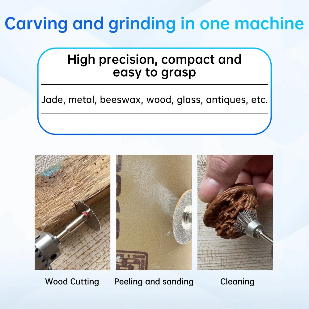 Мини-дрель 110 В/220 В гравировальная ручка инструменты набор аксессуаров