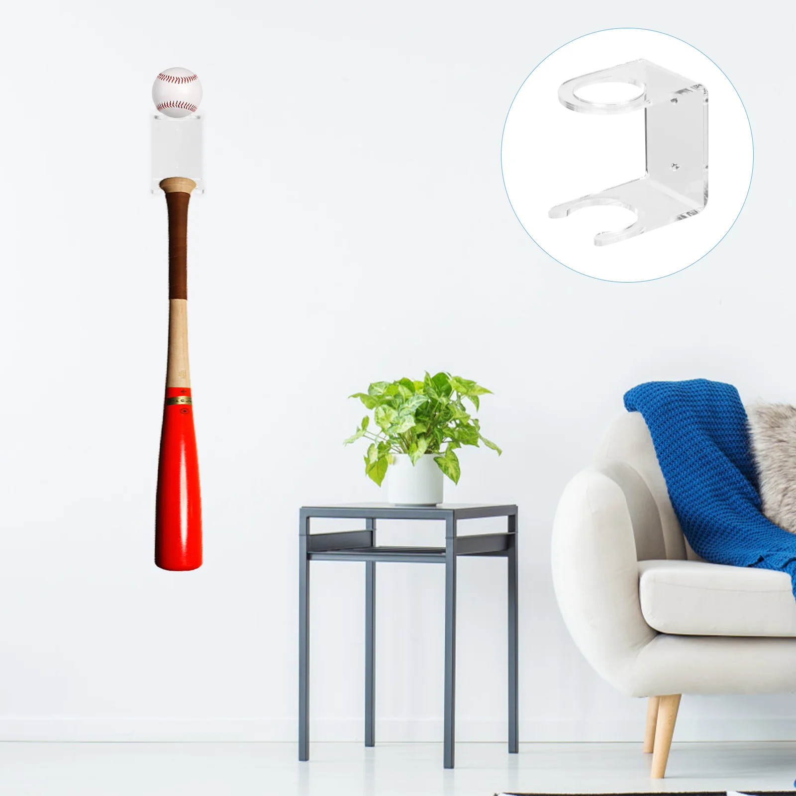 

Baseball Bat Storage Rack Showing Display Racks Stand Wall Mounted Holder Convenient Support Multi-Functional For Home