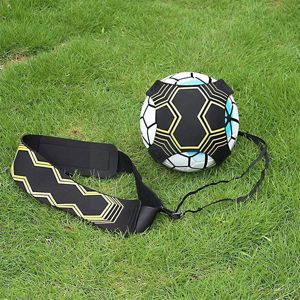 

Football Training Belt Adjustable Football Kick Trainer Equipment Equipment Aid Practice Train Belt Football Soccer Ball G6g9