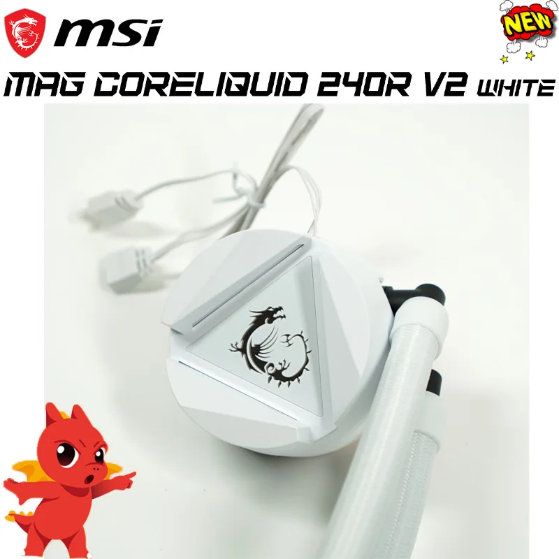 LGA 1700 MSI MAG CoreLiquid 240R V2 белый AMD Intel CPU материнская плата ARGB водяной охладитель