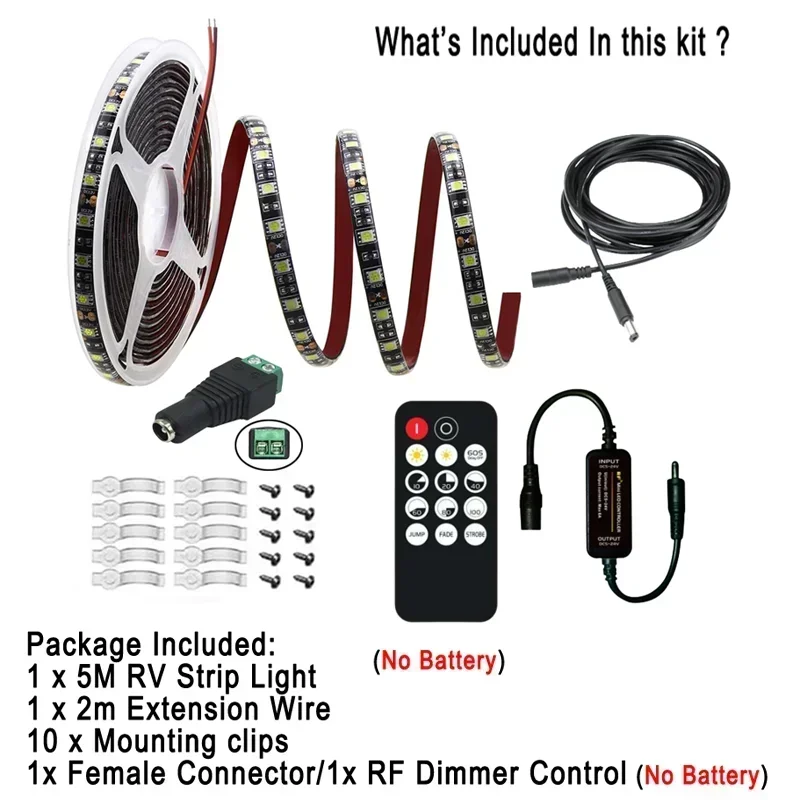 12 В 16 4 фута светодиодная лампа для автофургона освещение фотодома