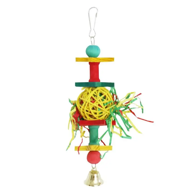 

Parrots Foraging Toys Colorful Small Birds Loofah Toys For Chewing Nutritional Decorative Toy For Parakeets Chickens Hamsters