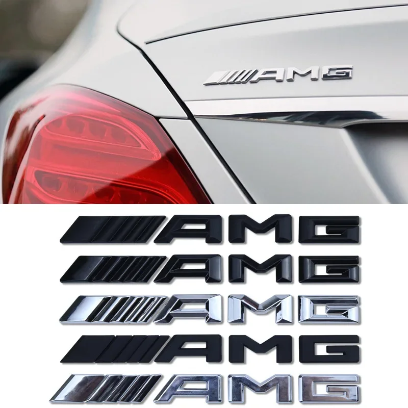 

3D ABS черный логотип AMG эмблема буквы значок багажника автомобиля для Mercedes Benz W204 W205 W176 W177 W212 W213 AMG наклейка аксессуары