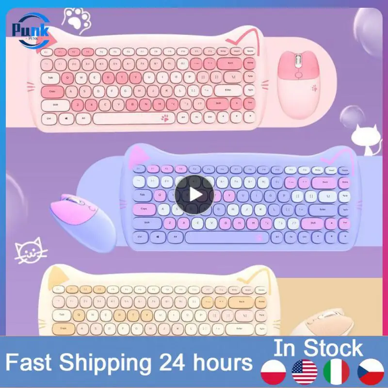 

2400dpi Gaming Mechanical Keyboard Waterproof Usb Photoelectric Keyboard And Mouse Portable Wireless 2.4g Keyboard Mouse Set